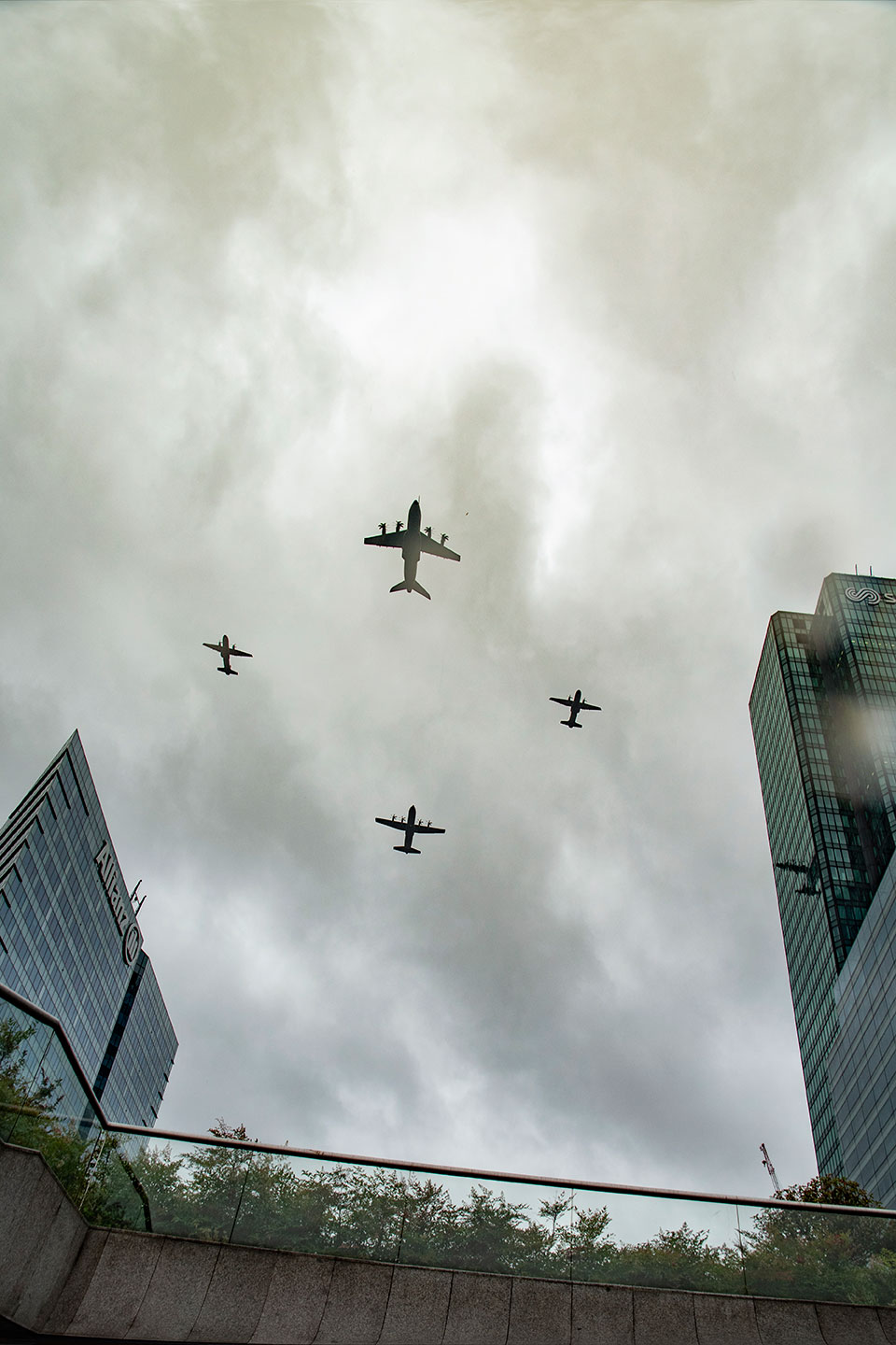 Air show parade for the French National Day, Paris, France, 14 Juillet 2021, (Nos Dren).