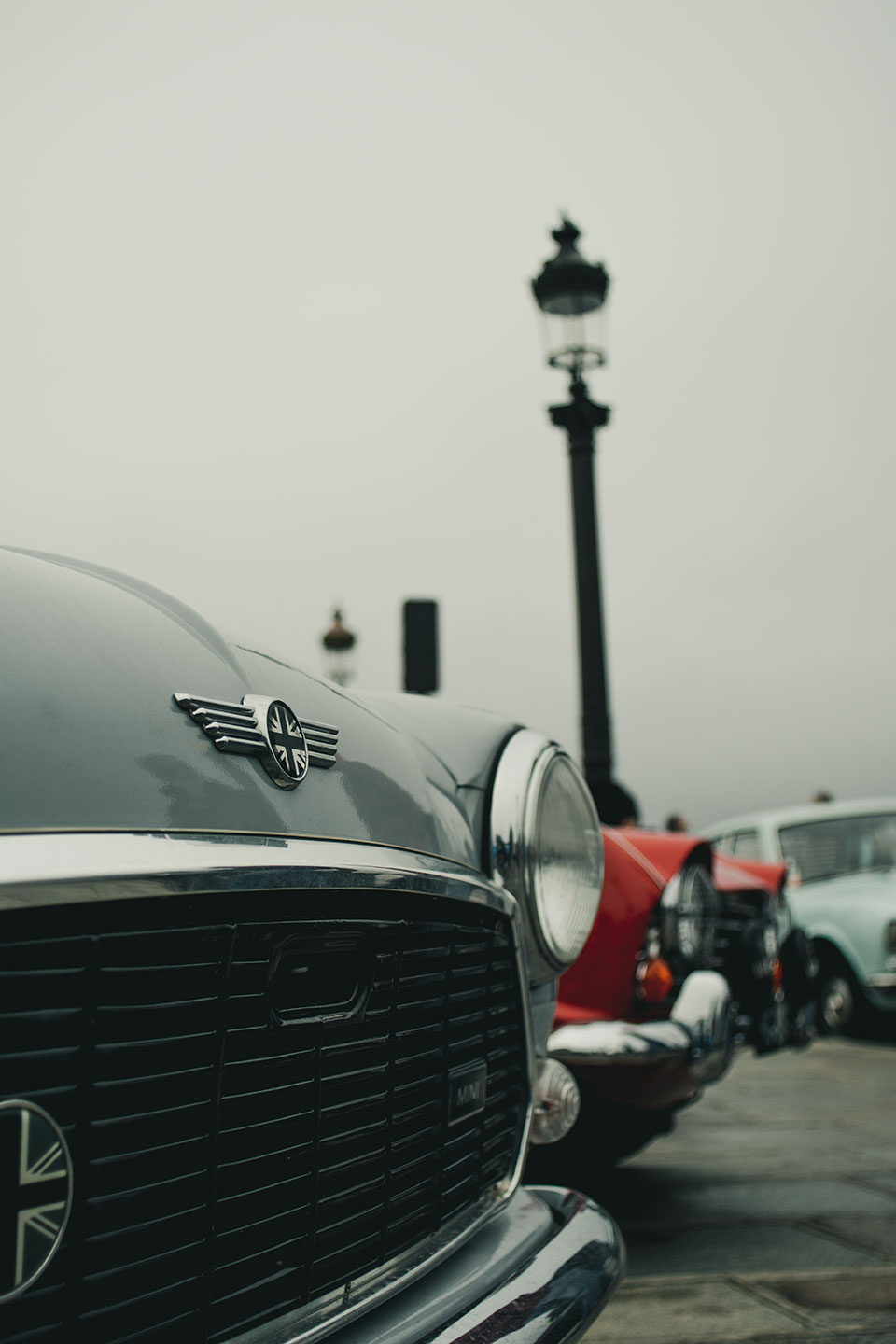 21st Crossing of Paris in Vintage Vehicles, old cars and bikes, January 31, 2021, France, (Nos Dren).