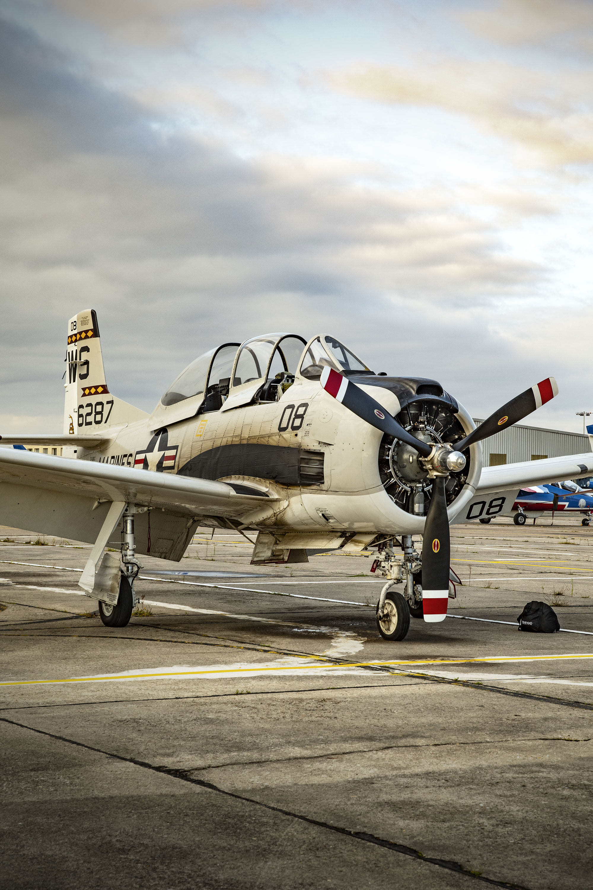 North American T-28C Trojan trainer, Operator: F-AZRB, Pilot: Frédéric Olivier, US Navy, Air Legend 2021, Nos Dren