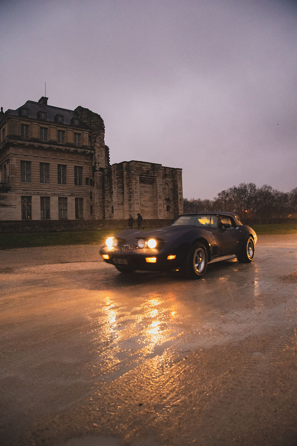 21st Crossing of Paris in Vintage Vehicles, old cars and bikes, January 31, 2021, France, (Nos Dren).