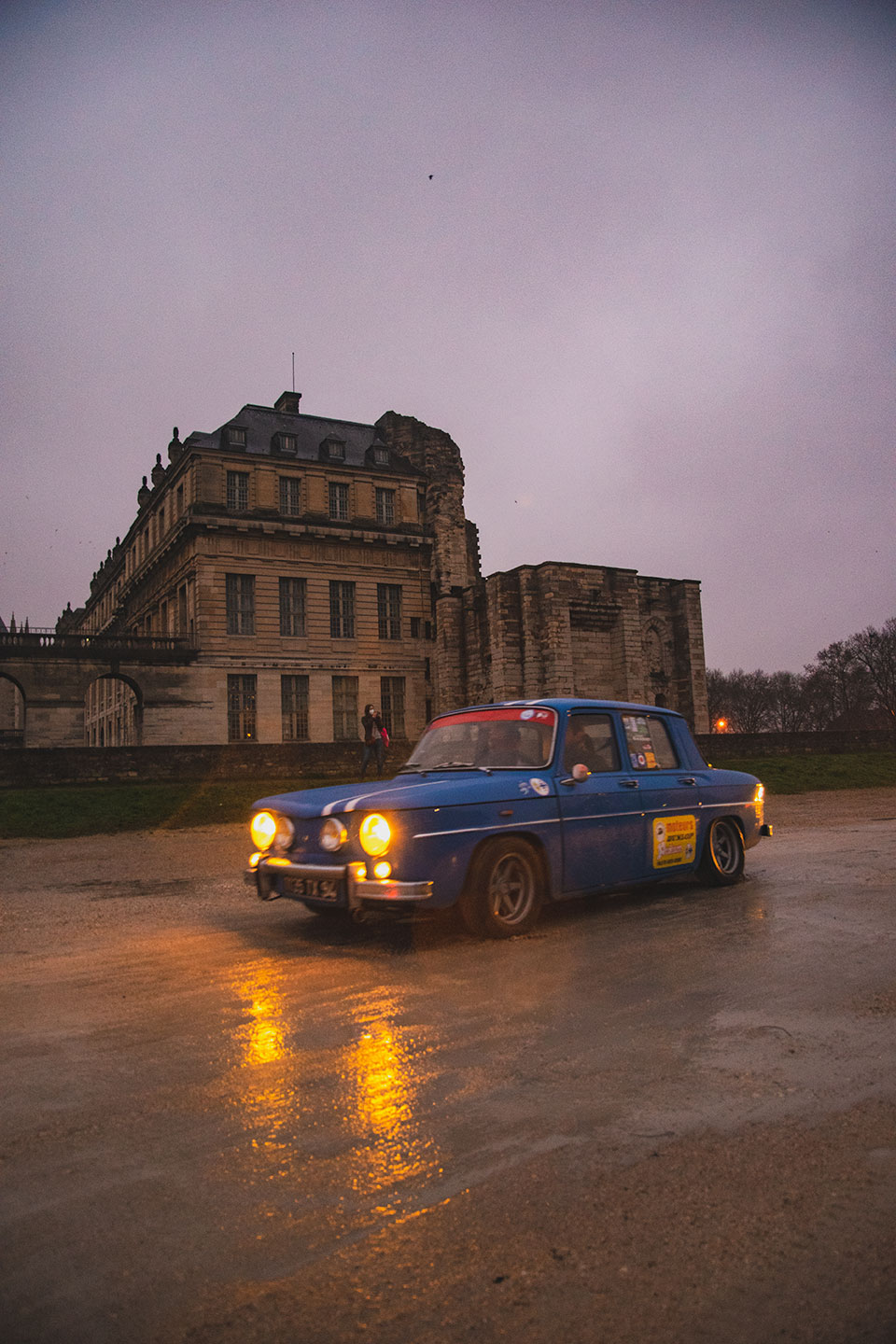 21st Crossing of Paris in Vintage Vehicles, old cars and bikes, January 31, 2021, France, (Nos Dren).