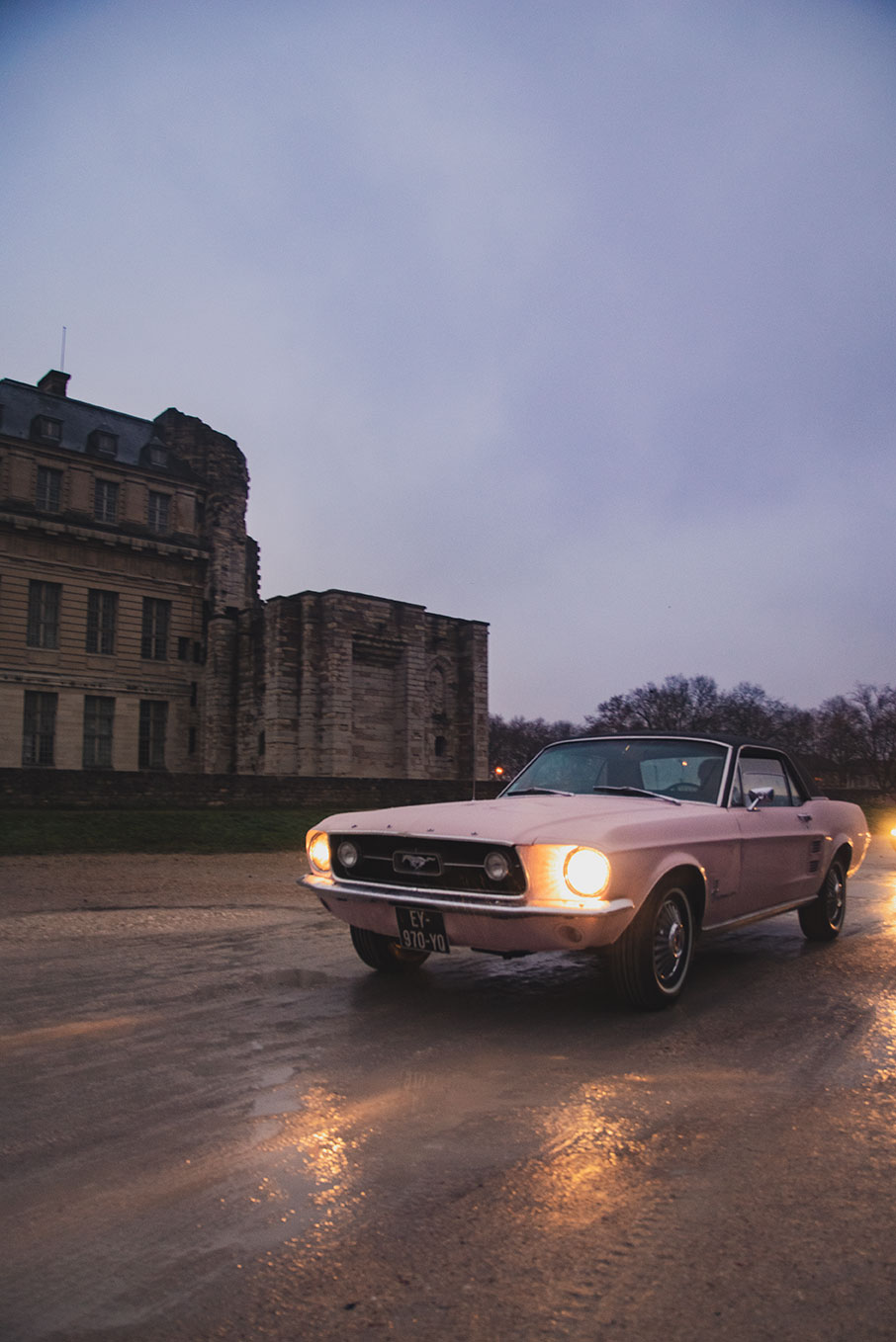 21st Crossing of Paris in Vintage Vehicles, old cars and bikes, January 31, 2021, France, (Nos Dren).