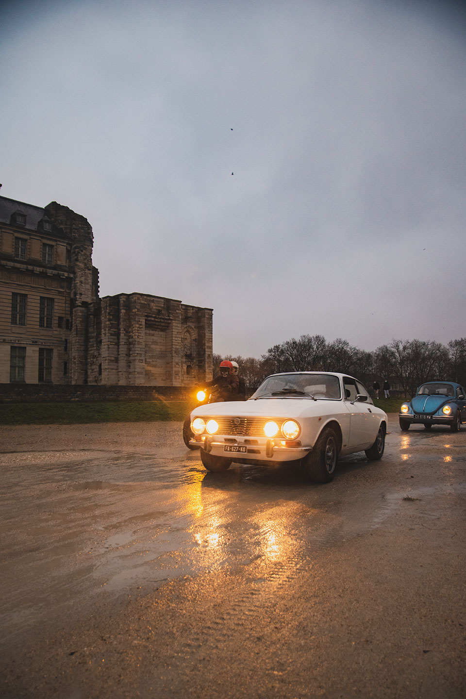 21st Crossing of Paris in Vintage Vehicles, old cars and bikes, January 31, 2021, France, (Nos Dren).