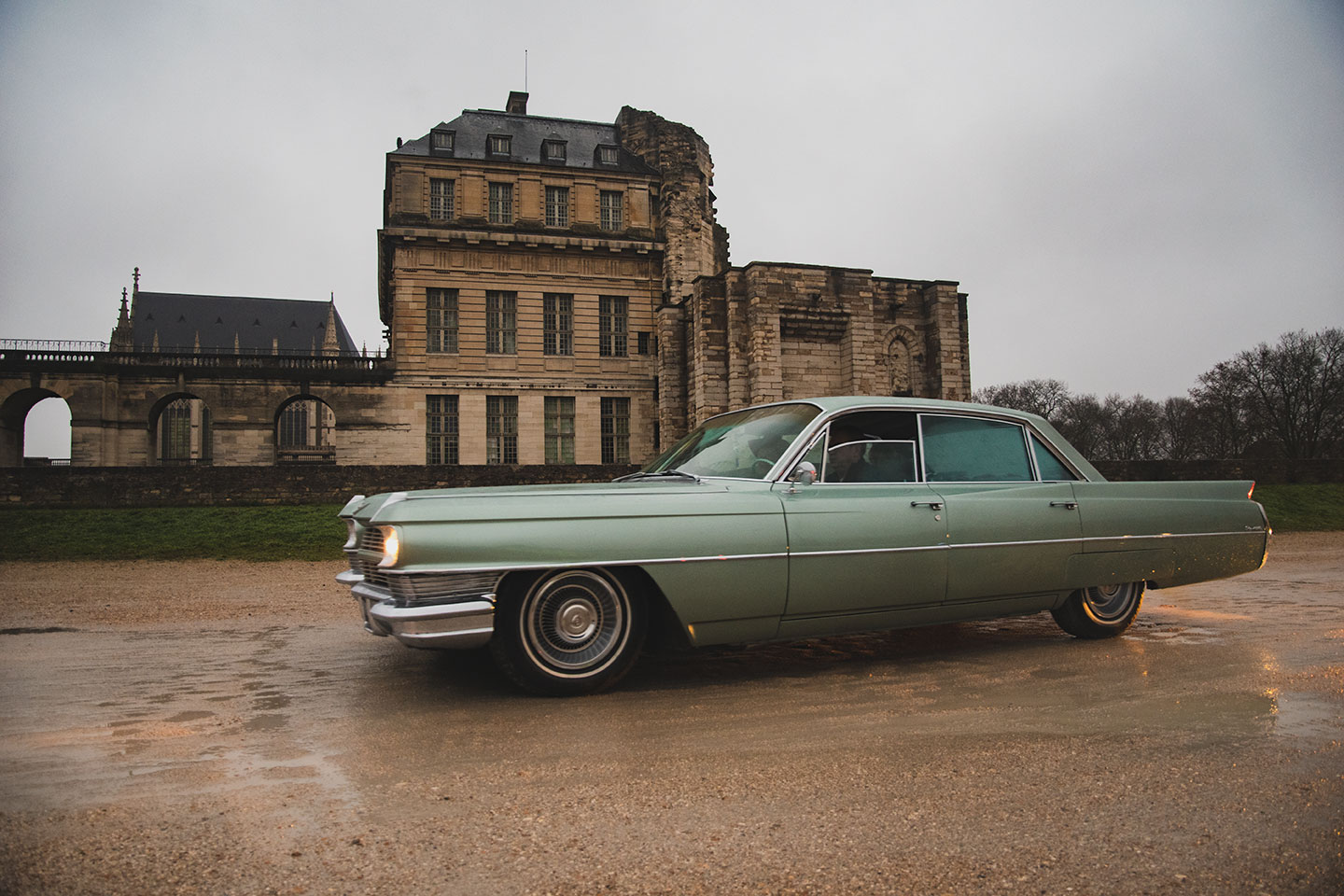 21st Crossing of Paris in Vintage Vehicles, old cars and bikes, January 31, 2021, France, (Nos Dren).