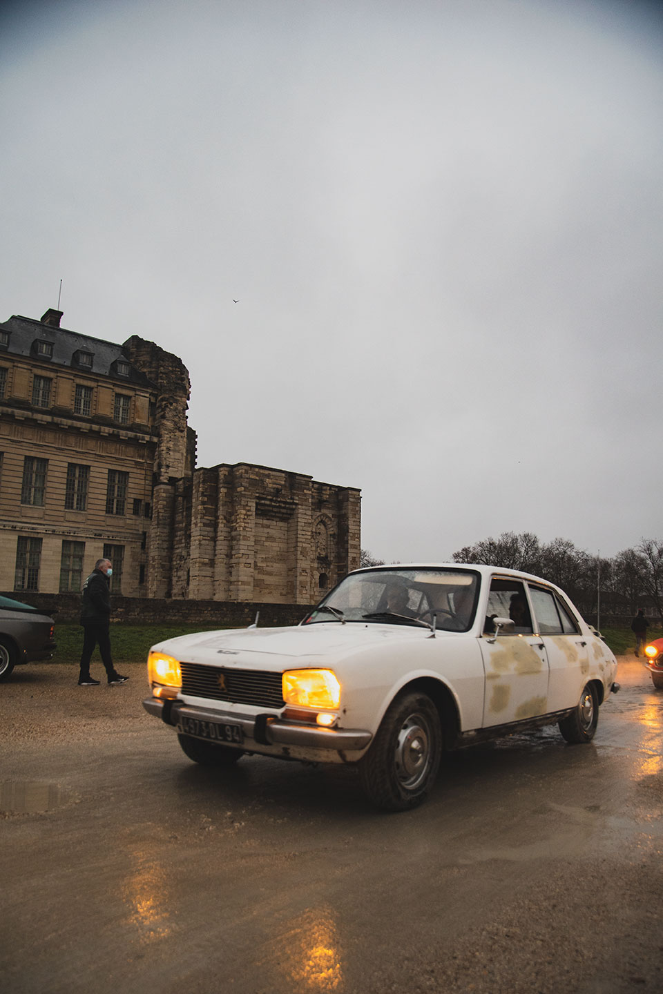 21st Crossing of Paris in Vintage Vehicles, old cars and bikes, January 31, 2021, France, (Nos Dren).