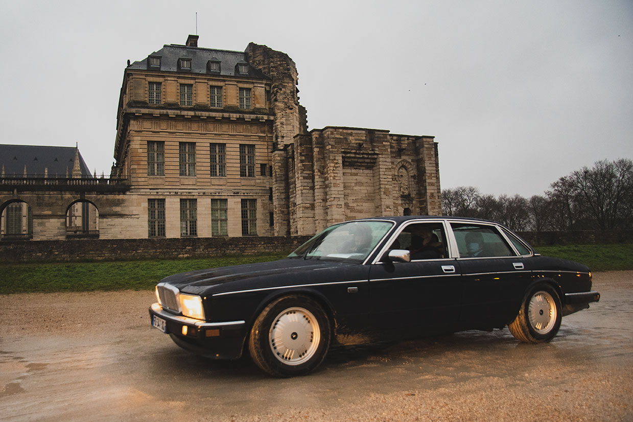 21st Crossing of Paris in Vintage Vehicles, old cars and bikes, January 31, 2021, France, (Nos Dren).