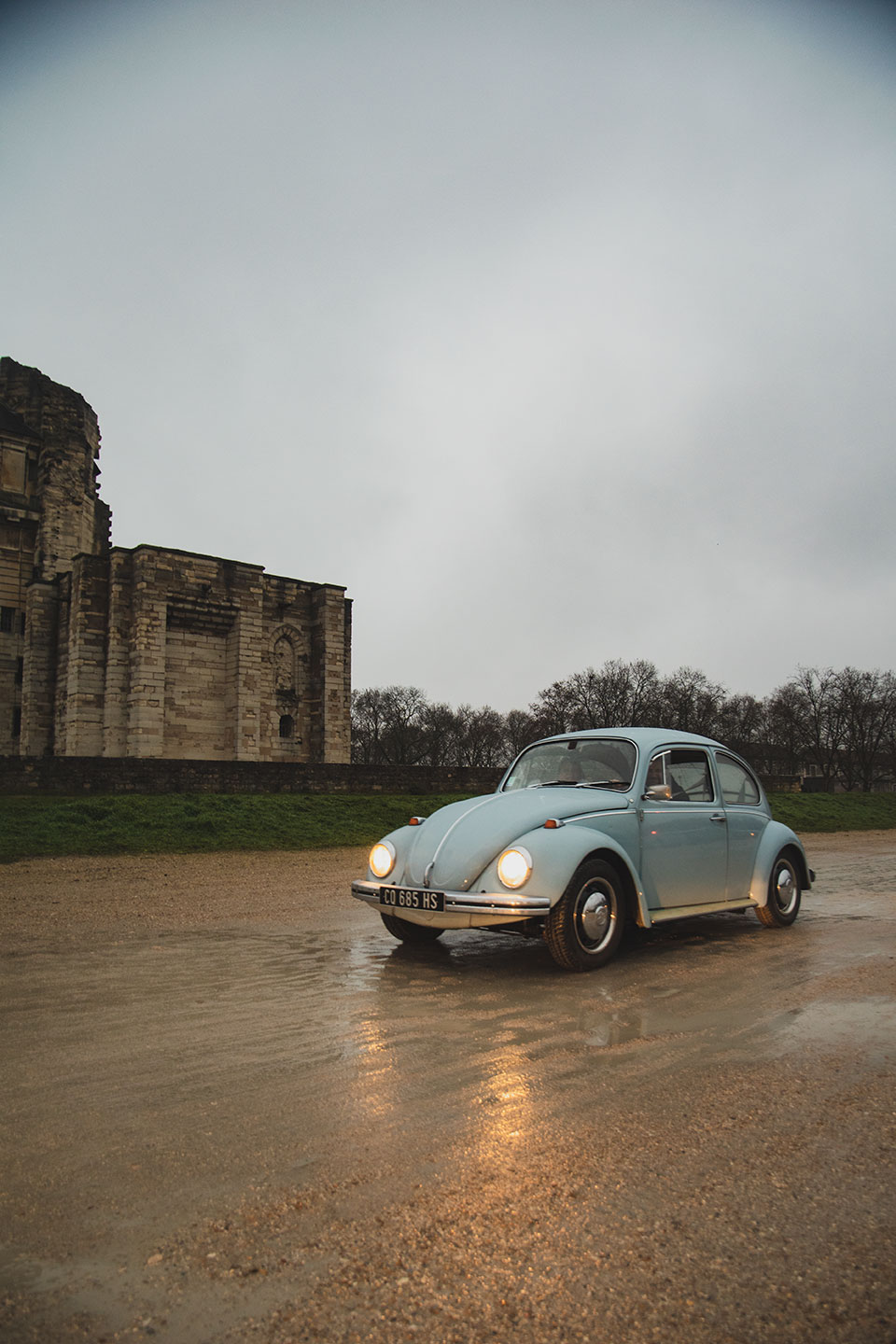 21st Crossing of Paris in Vintage Vehicles, old cars and bikes, January 31, 2021, France, (Nos Dren).