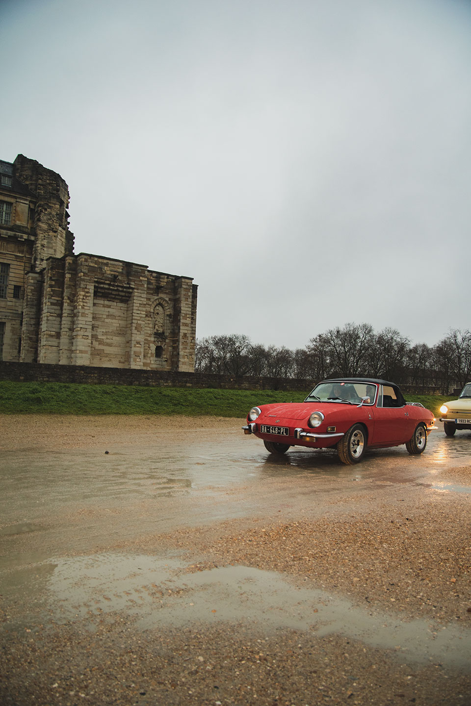 21st Crossing of Paris in Vintage Vehicles, old cars and bikes, January 31, 2021, France, (Nos Dren).