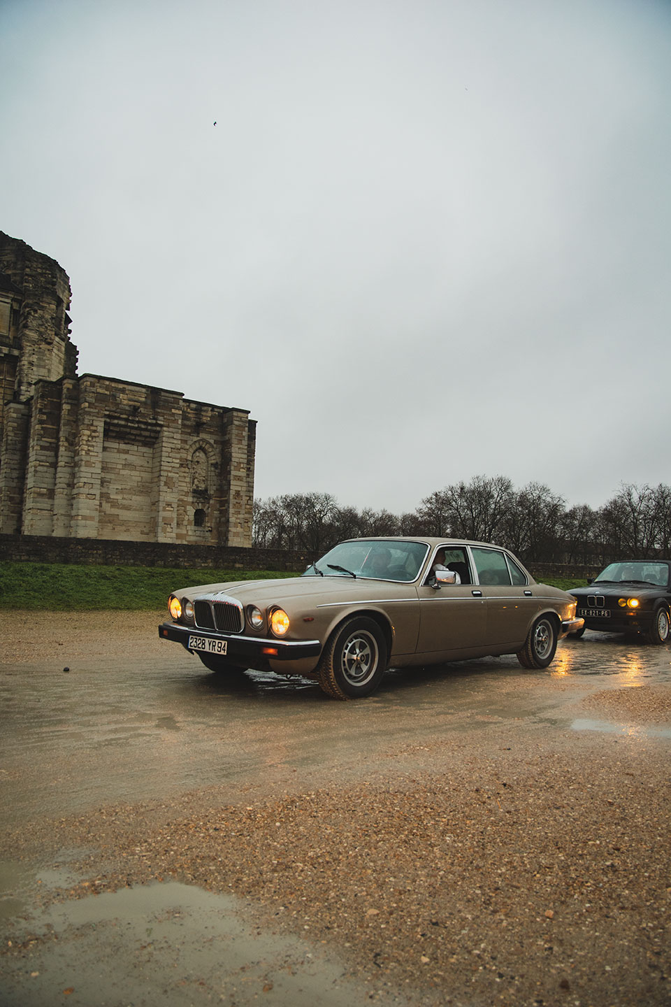 21st Crossing of Paris in Vintage Vehicles, old cars and bikes, January 31, 2021, France, (Nos Dren).