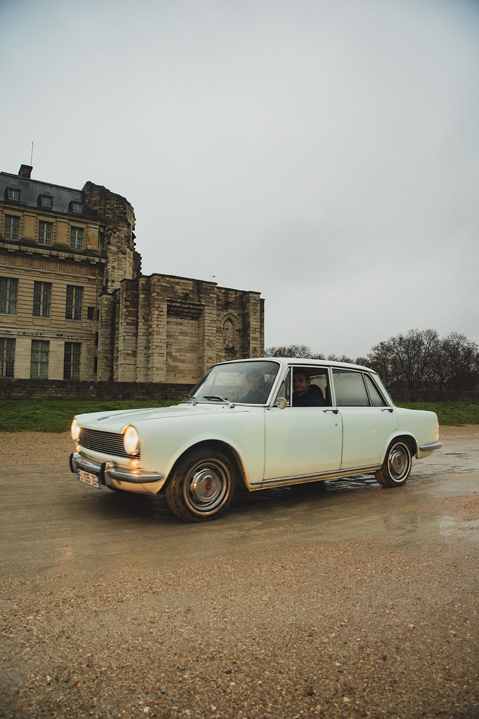 21st Crossing of Paris in Vintage Vehicles, old cars and bikes, January 31, 2021, France, (Nos Dren).