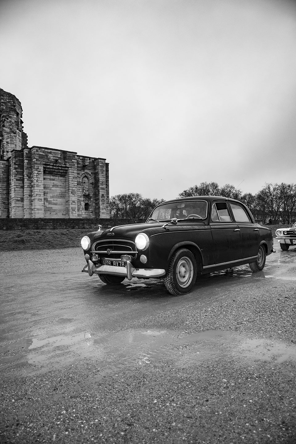 21st Crossing of Paris in Vintage Vehicles, old cars and bikes, January 31, 2021, France, (Nos Dren).