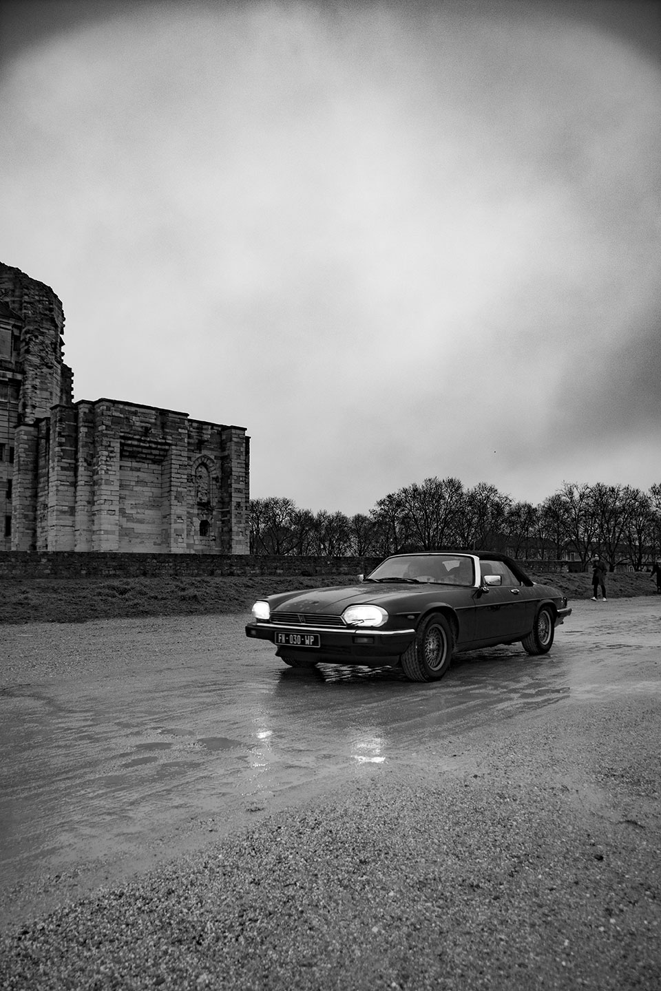 21st Crossing of Paris in Vintage Vehicles, old cars and bikes, January 31, 2021, France, (Nos Dren).