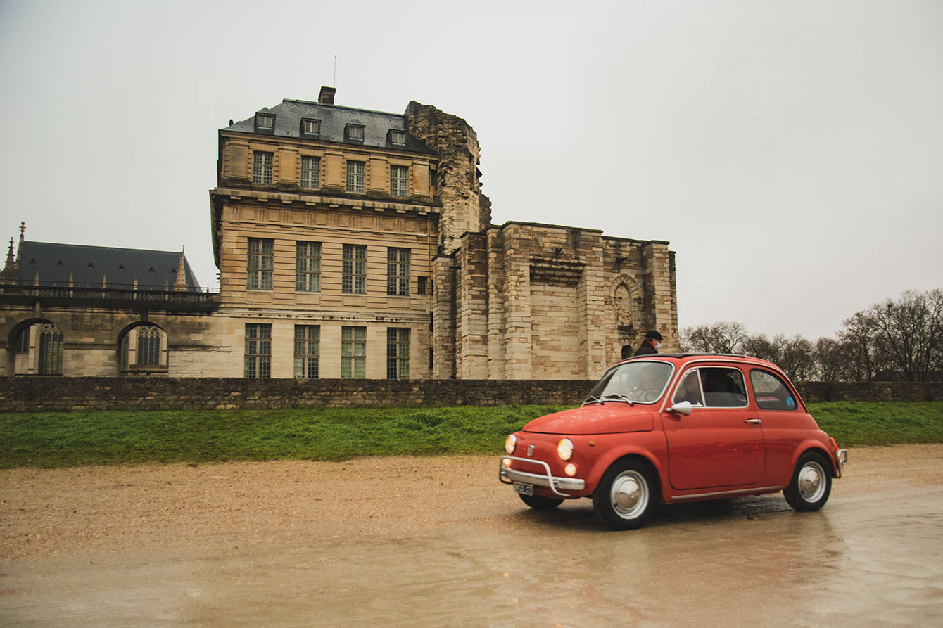 21st Crossing of Paris in Vintage Vehicles, old cars and bikes, January 31, 2021, France, (Nos Dren).