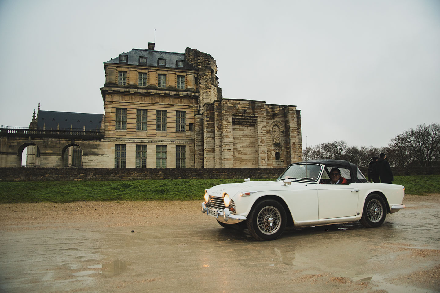 21st Crossing of Paris in Vintage Vehicles, old cars and bikes, January 31, 2021, France, (Nos Dren).