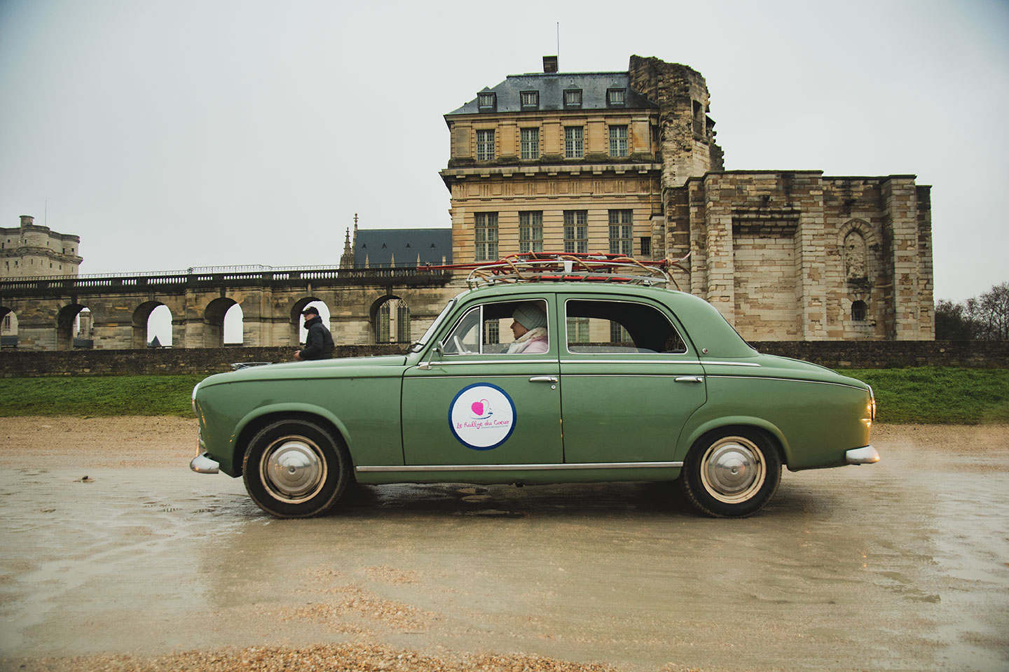 21st Crossing of Paris in Vintage Vehicles, old cars and bikes, January 31, 2021, France, (Nos Dren).