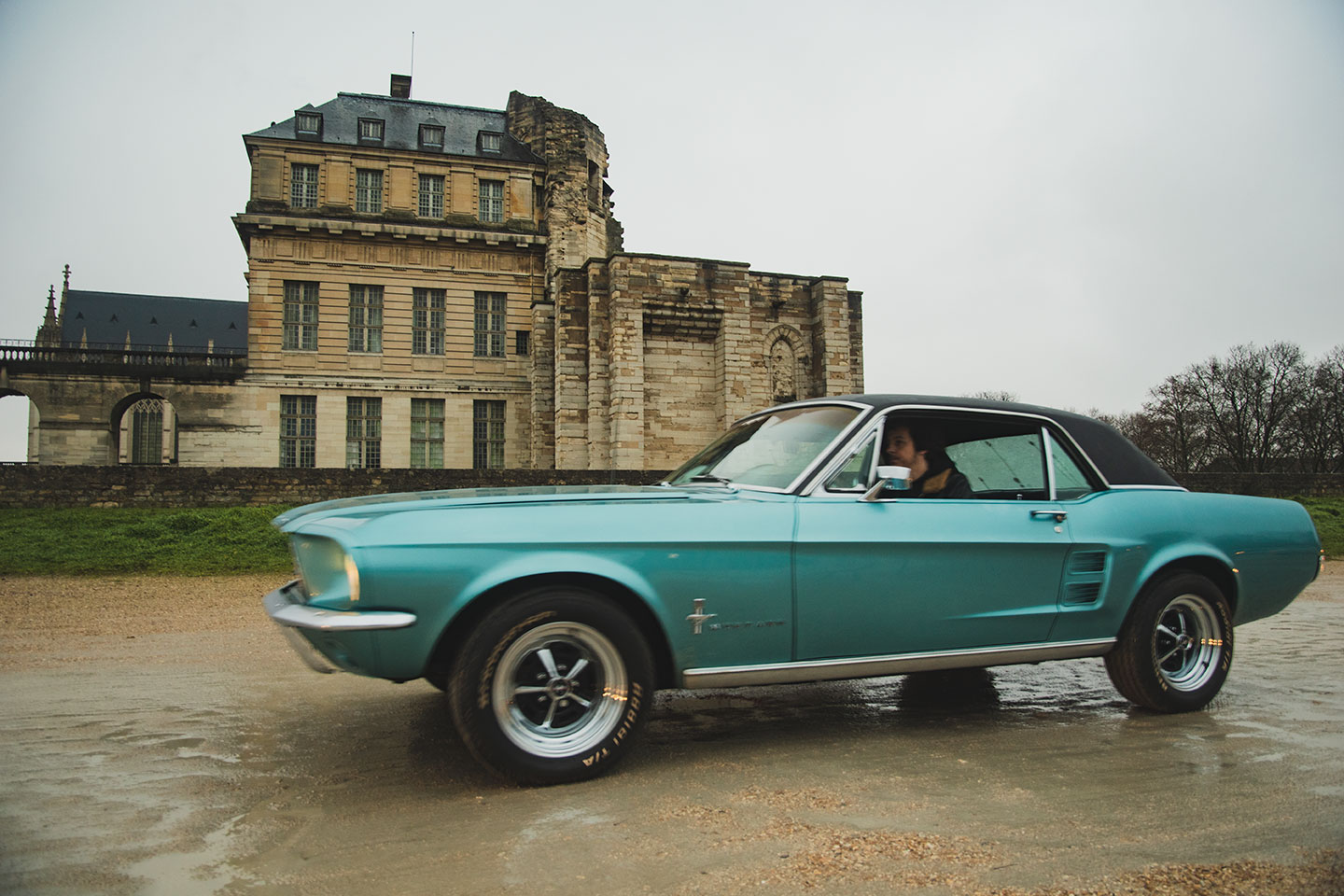 21st Crossing of Paris in Vintage Vehicles, old cars and bikes, January 31, 2021, France, (Nos Dren).