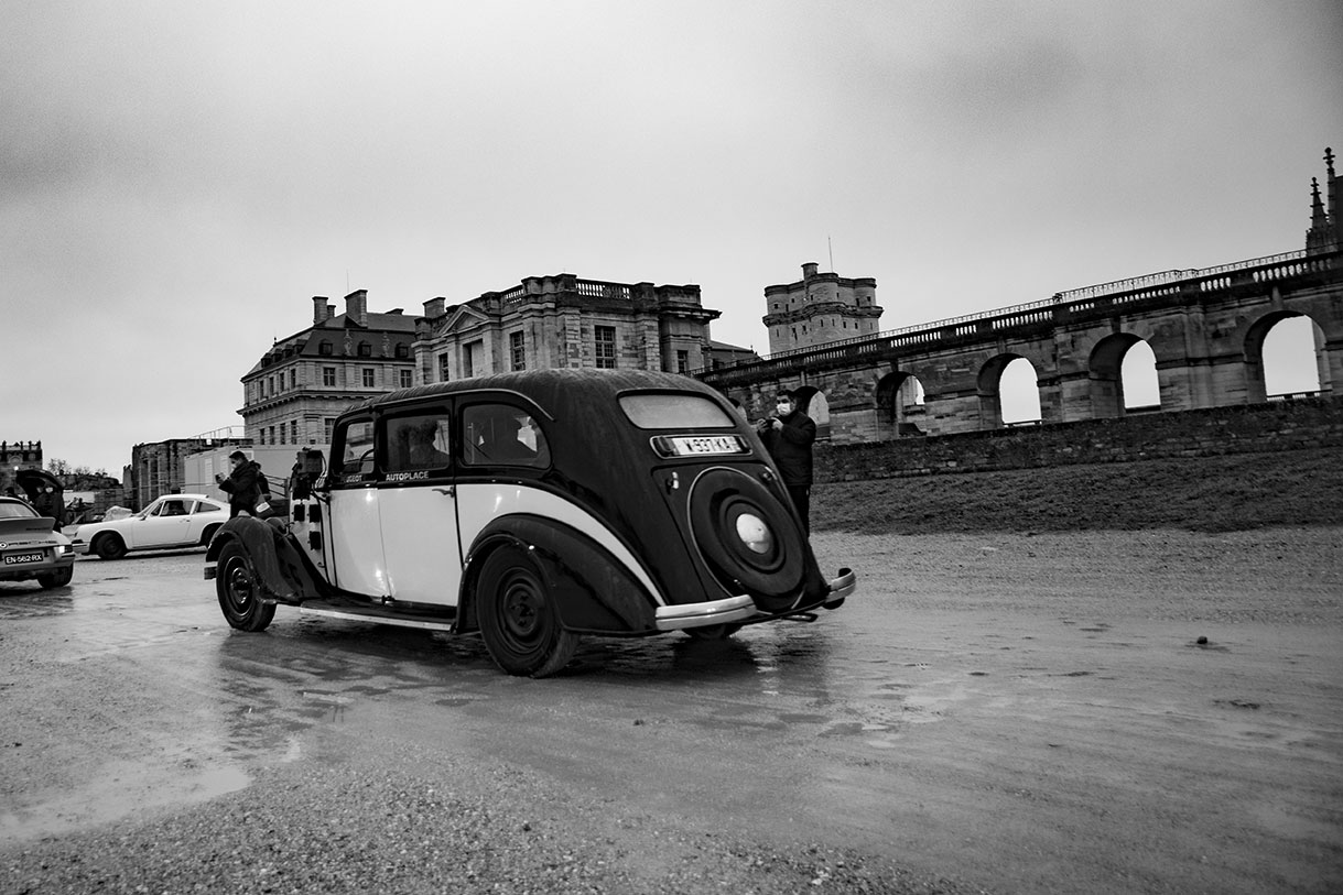 21st Crossing of Paris in Vintage Vehicles, old cars and bikes, January 31, 2021, France, (Nos Dren).