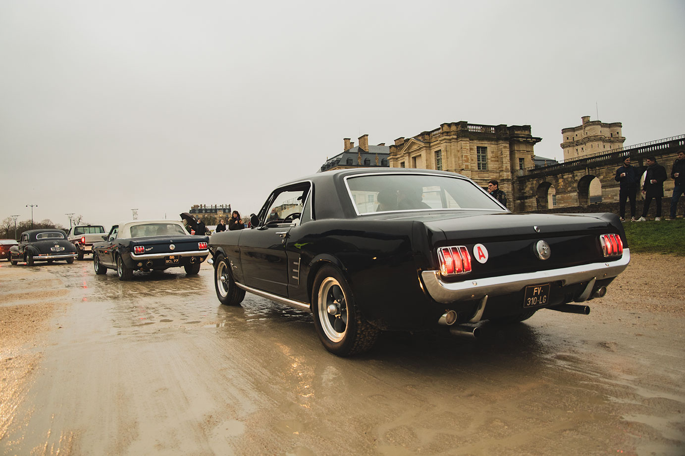 21st Crossing of Paris in Vintage Vehicles, old cars and bikes, January 31, 2021, France, (Nos Dren).