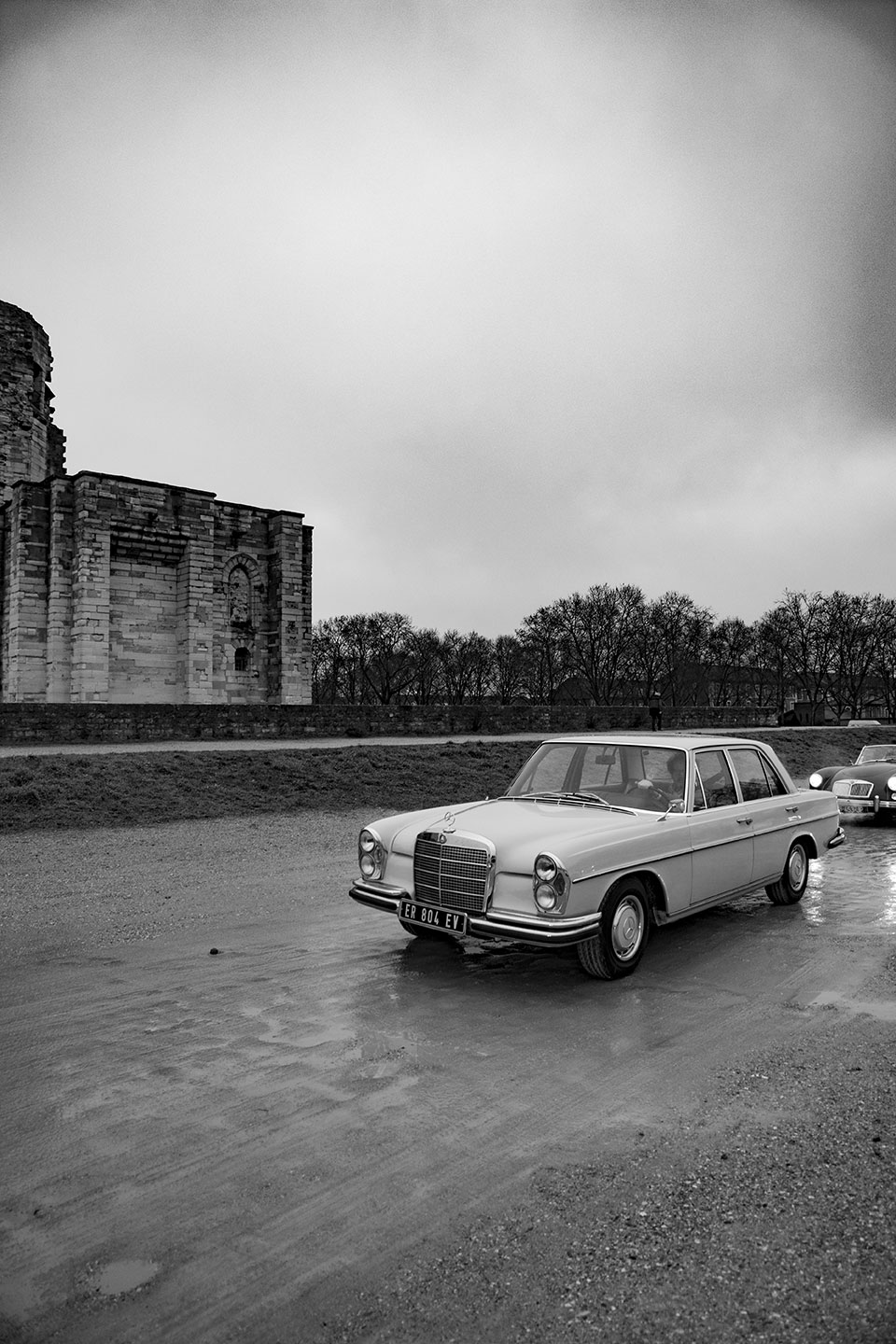 21st Crossing of Paris in Vintage Vehicles, old cars and bikes, January 31, 2021, France, (Nos Dren).