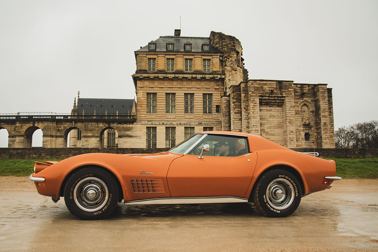 21st Crossing of Paris in Vintage Vehicles, old cars and bikes, January 31, 2021, France, (Nos Dren).