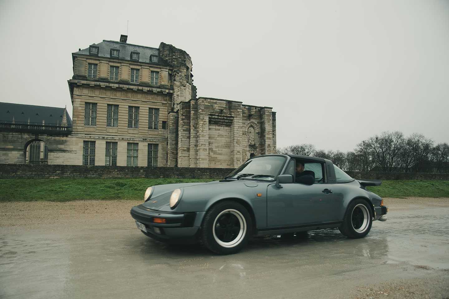21st Crossing of Paris in Vintage Vehicles, old cars and bikes, January 31, 2021, France, (Nos Dren).