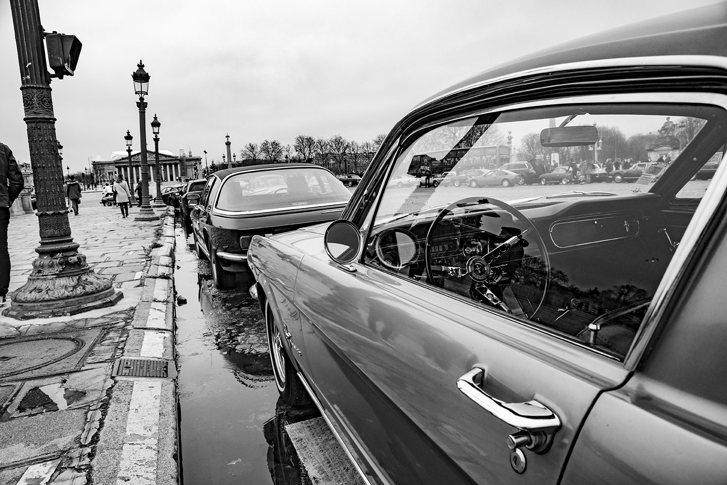 21st Crossing of Paris in Vintage Vehicles, old cars and bikes, January 31, 2021, France, (Nos Dren).