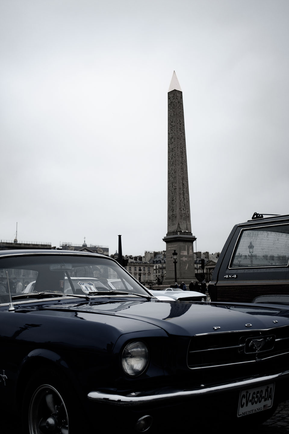 21st Crossing of Paris in Vintage Vehicles, old cars and bikes, January 31, 2021, France, (Nos Dren).