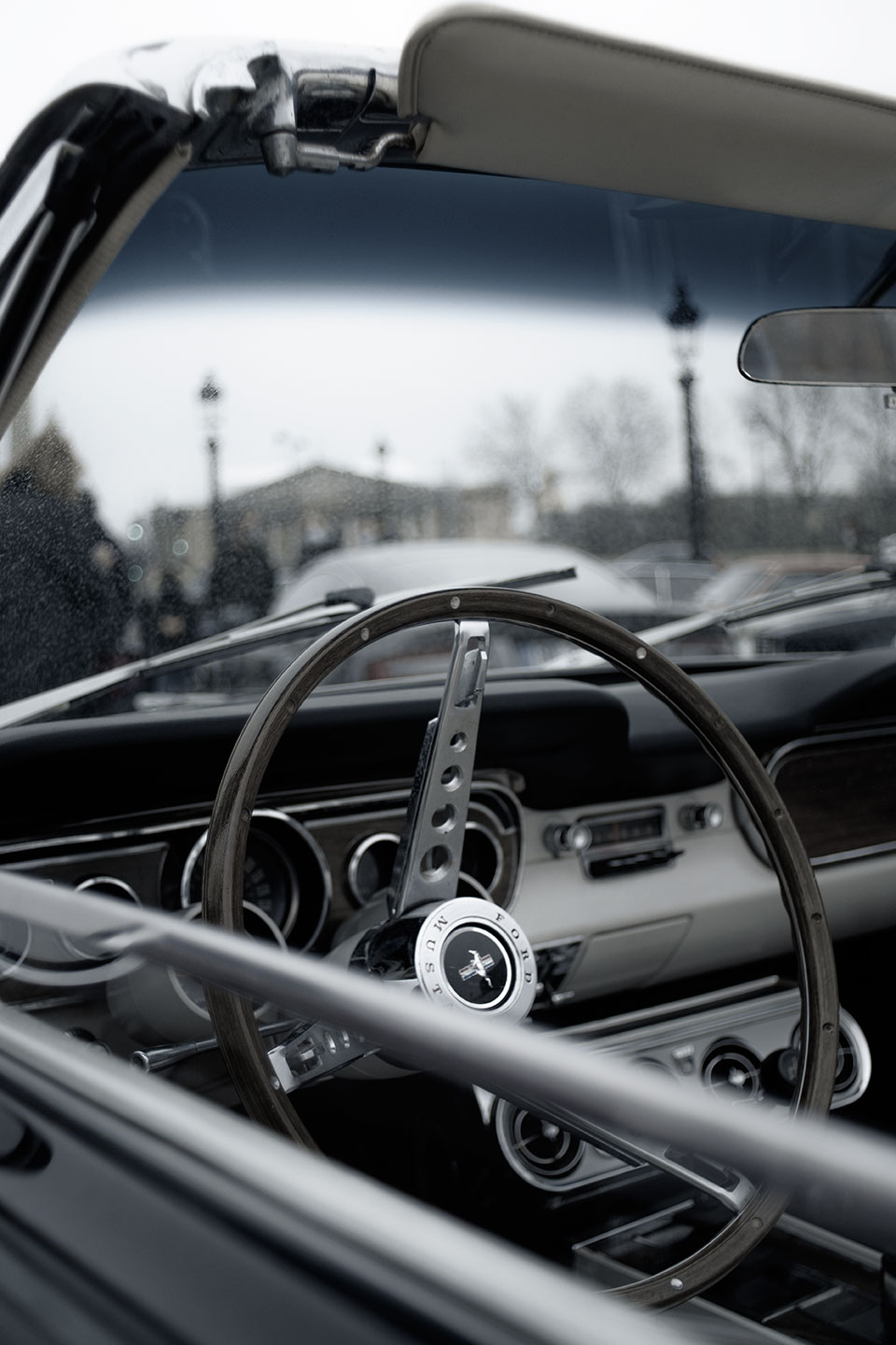 21st Crossing of Paris in Vintage Vehicles, old cars and bikes, January 31, 2021, France, (Nos Dren).