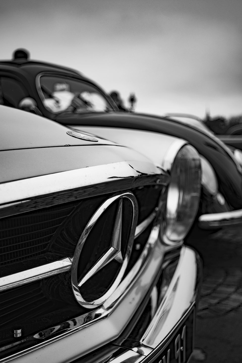 21st Crossing of Paris in Vintage Vehicles, old cars and bikes, January 31, 2021, France, (Nos Dren).