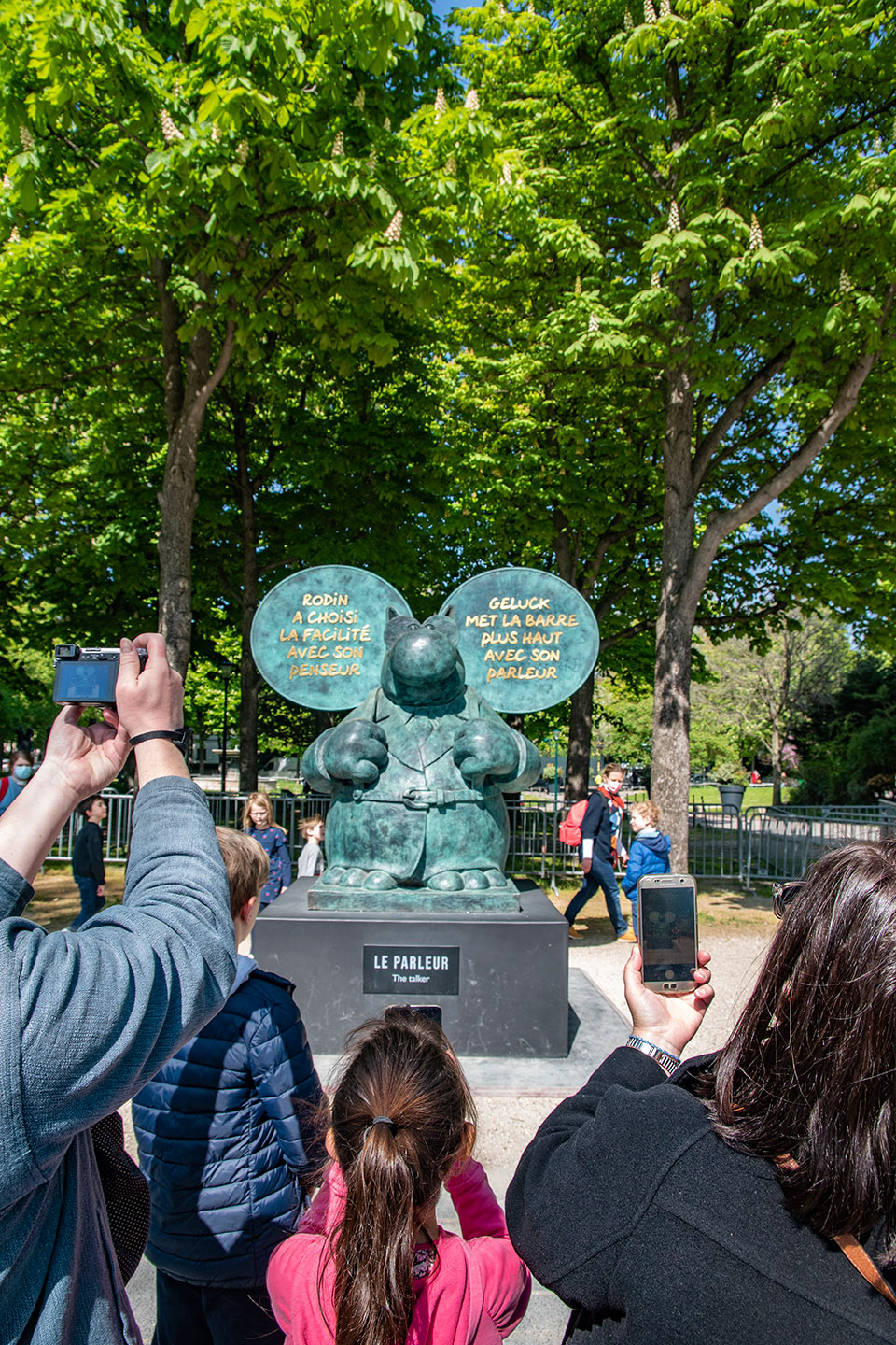 Le Chat de Geluck, Avenue des Champs Elysées, Paris, France, March 2021, (Nos Dren).