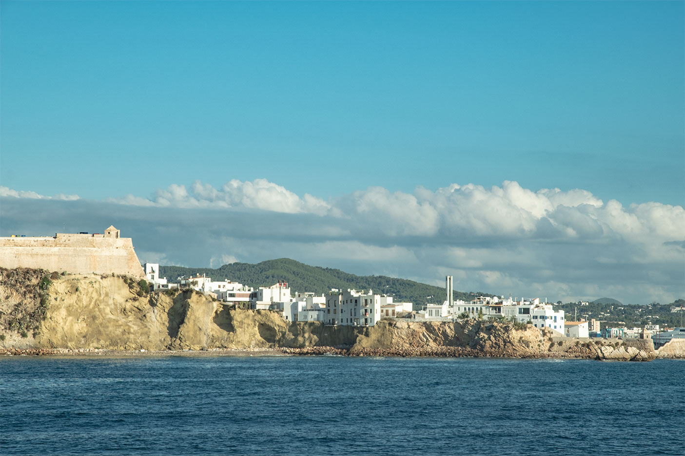 Dalt Vila and city of Ibiza, Catalonia, Spain. (Nos Dren).