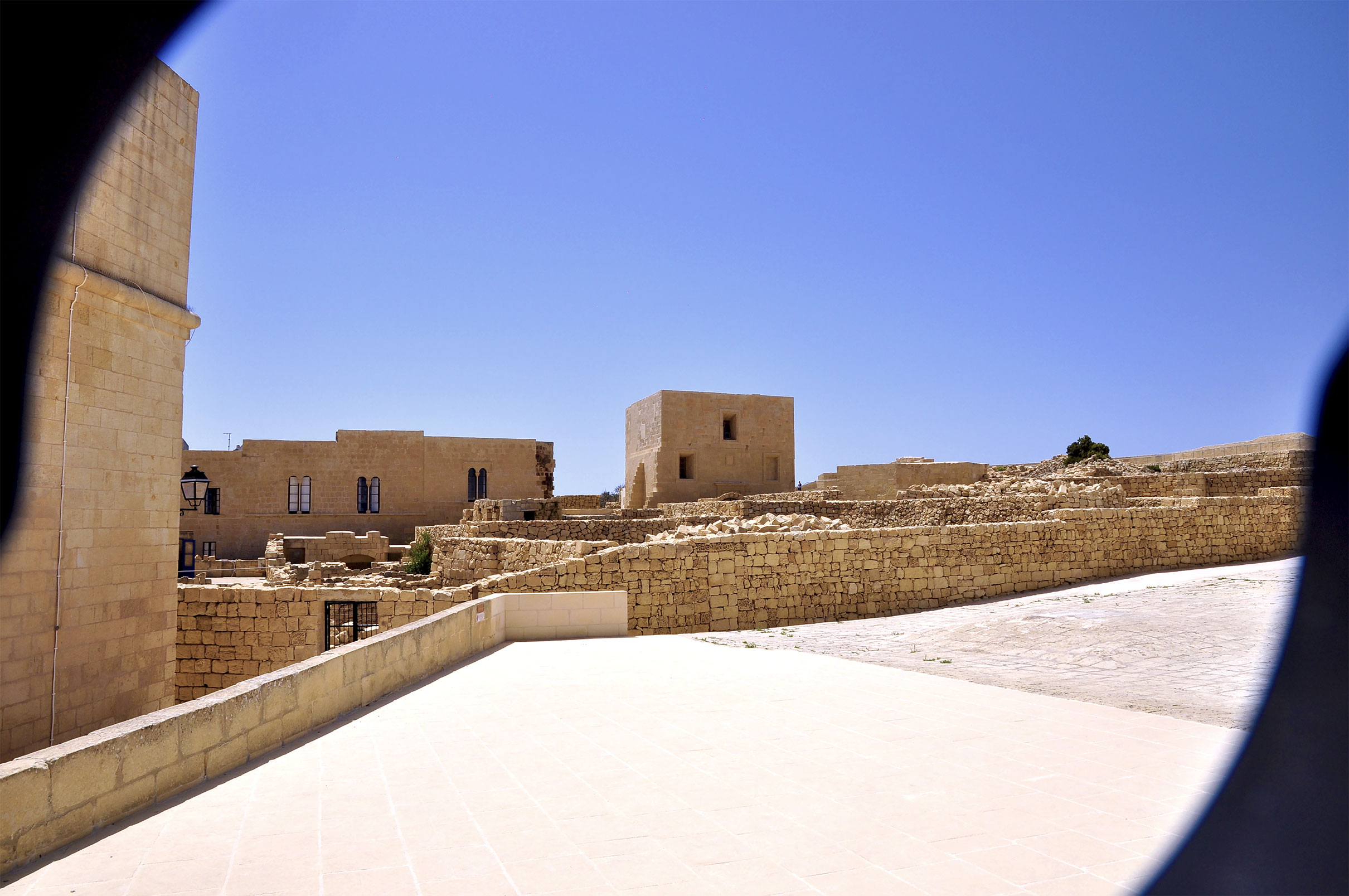 View from Castello, the Citadel of Gozo island, (Nos Dren).