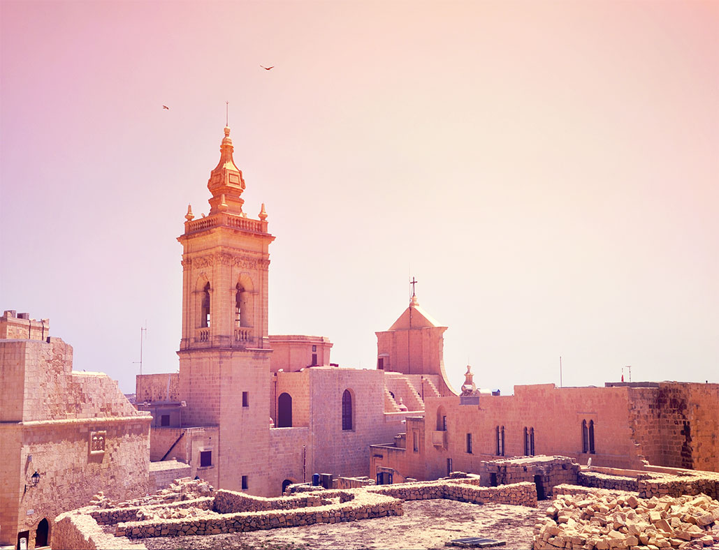 Castello, the Citadel of Gozo island, Ir Rabat, Malta (Nos Dren).