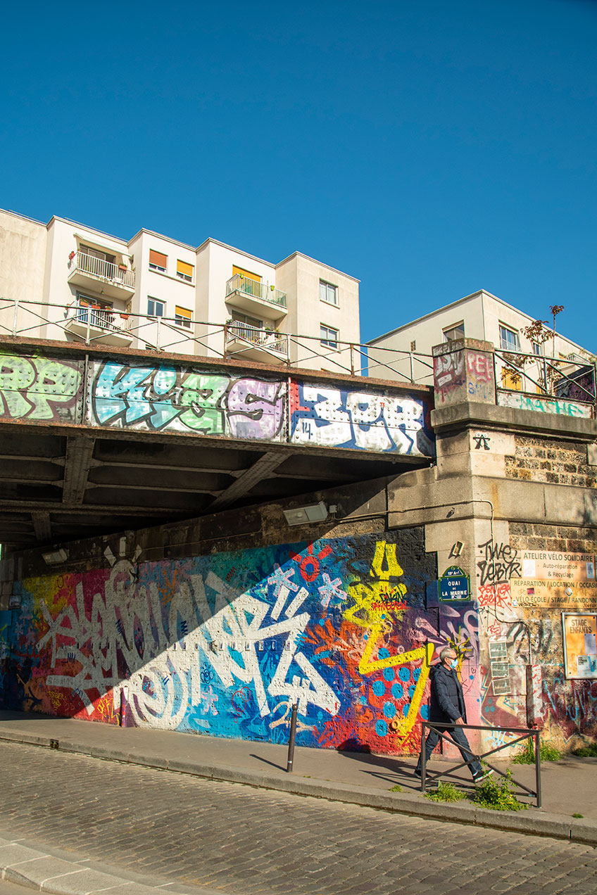 Street art Vilette, Paris, France, 2021 (Nos Dren).