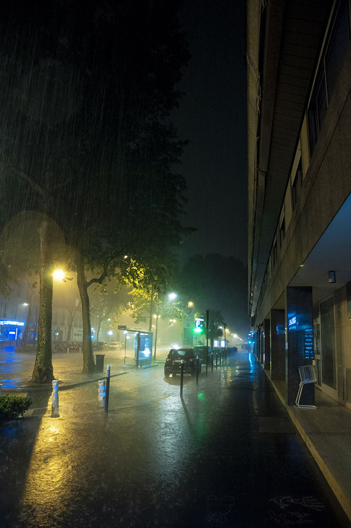 Neuilly Sur Seine, heavy rain, Nos Dren