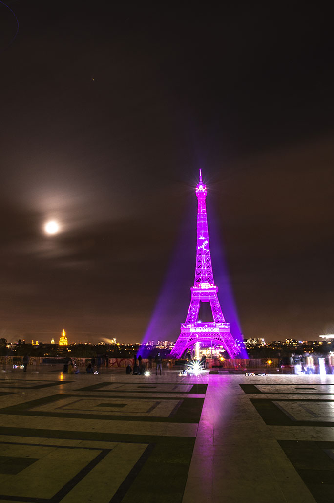 Pink October, Paris Eiffel Tower, France, Nos Dren